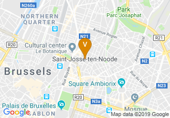 map of Diamant Brussels