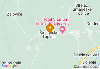 map of Hotel Vitarium, Šmarješke Toplice, Slovenia