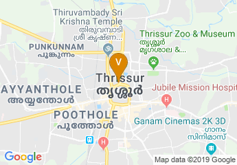 Map of Thrissur