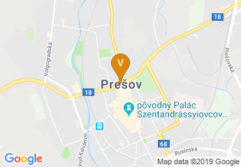map of Technical University of Kosice