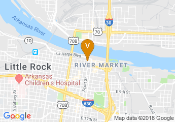 map of Little Rock Marriott