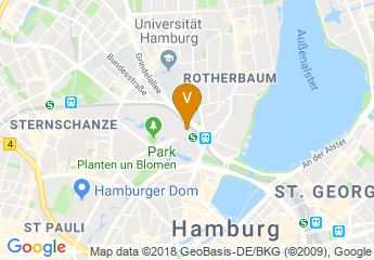 map of Radisson Blu Hotel, Hamburg