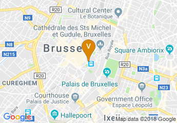 map of Hilton Brussels Grand Place