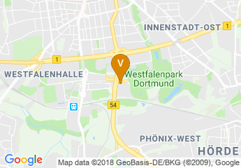 map of Radisson Blu Hotel, Dortmund