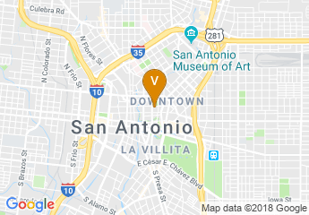 map of The St. Anthony, a Luxury Collection Hotel, San Antonio