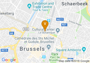 map of Sheraton Brussels Hotel