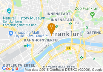map of Steigenberger Frankfurter Hof
