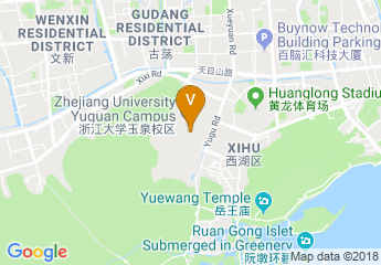 map of Zhejiang University Yuquan Campus