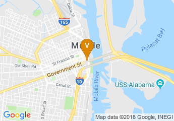 map of Renaissance Mobile Riverview Plaza Hotel