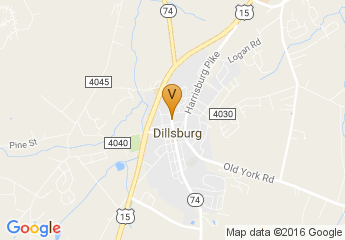 map of Dillsburg Community Hall