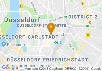 map of Hotel Nikko Dusseldorf