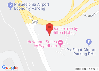 map of DoubleTree by Hilton Philadelphia Airport