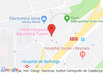 map of Hotel Hesperia Tower