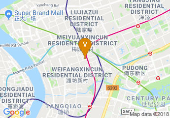 map of Courtyard by Marriott Shanghai-Pudong