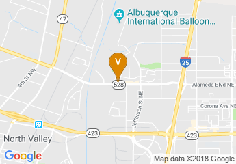 map of The Albuquerque International Balloon Fiesta