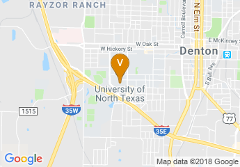 map of University of North Texas