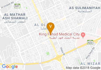map of Al Faisaliah Hotel