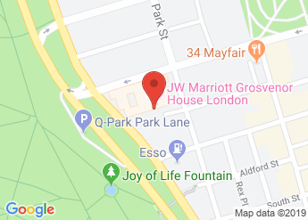 map of Grosvenor House, A JW Marriott Hotel