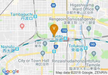 map of Rihga Royal Hotel Kyoto