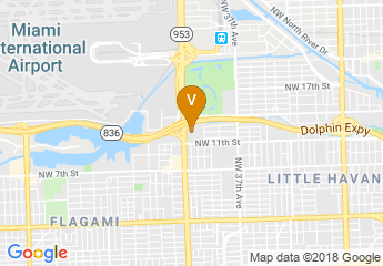 map of Miami Airport Marriott