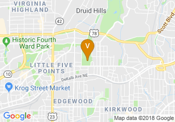 map of Candler Park