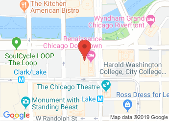 map of Renaissance Chicago Downtown Hotel