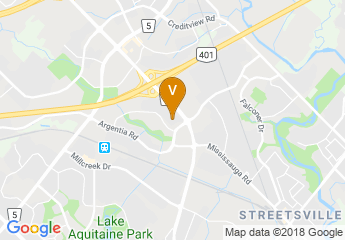 map of Hilton Mississauga/Meadowvale
