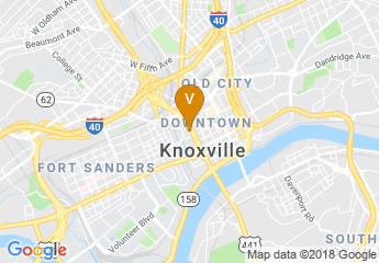 map of Holiday Inn Knoxville Downtown