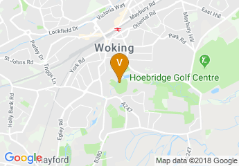 map of Woking Leisure Centre