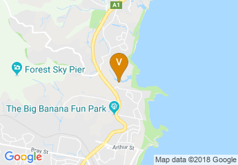 map of Novotel Coffs Harbour Pacific Bay Resort