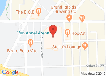 map of Van Andel Arena