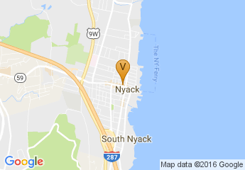map of Main Street and Broadway, downtown Nyack
