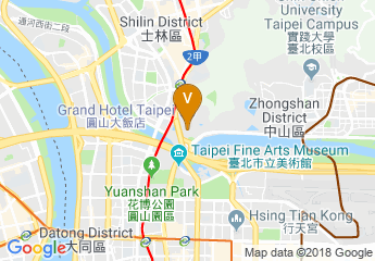 map of Grand Hotel Taipei