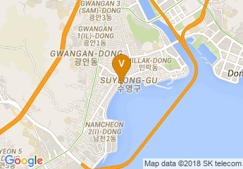 map of Gwangalli Beach