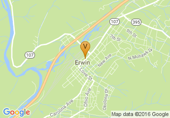 map of Downtown Erwin