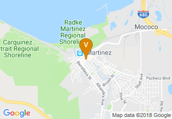 map of Main Street Martinez