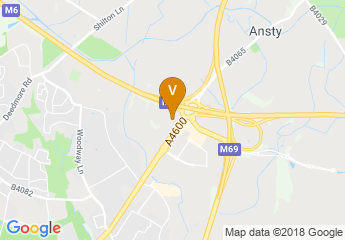 map of DoubleTree by Hilton Hotel Coventry