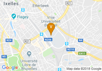 map of Vrije Universiteit Brussel