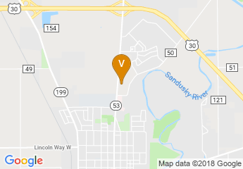 map of Wyandot County Fairgrounds