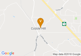 map of Cobble Hill Community Hall