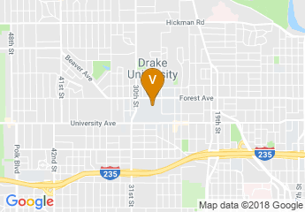 map of Drake University