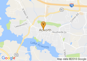 map of Downtown Acworth