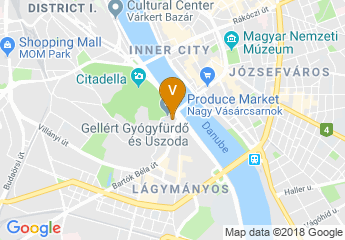 map of Danubius Hotel Gellert