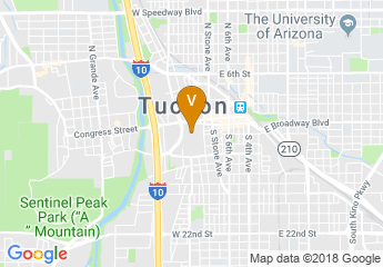 map of Tucson Music Hall