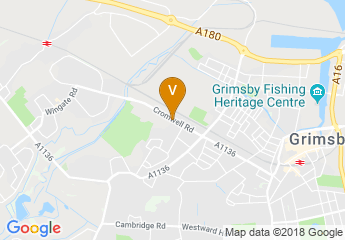 map of Grimsby Auditorium