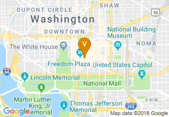 map of Warner Theatre