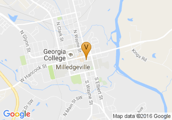 map of Downtown Milledgeville