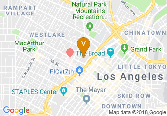 map of Los Angeles Center Studios
