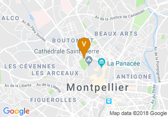 map of University of Montpellier