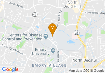 map of Emory Conference Center Hotel